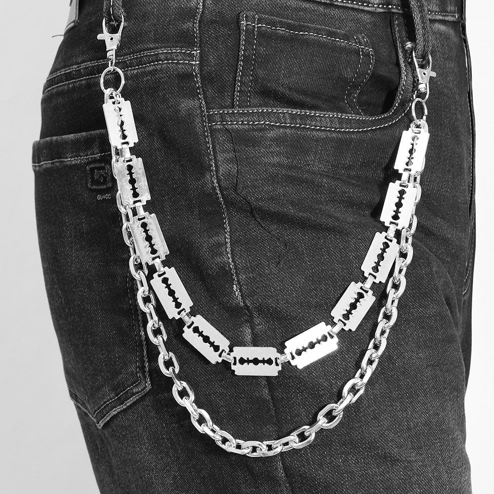 Punk Blade Shape Multi-Layered Pants Chain