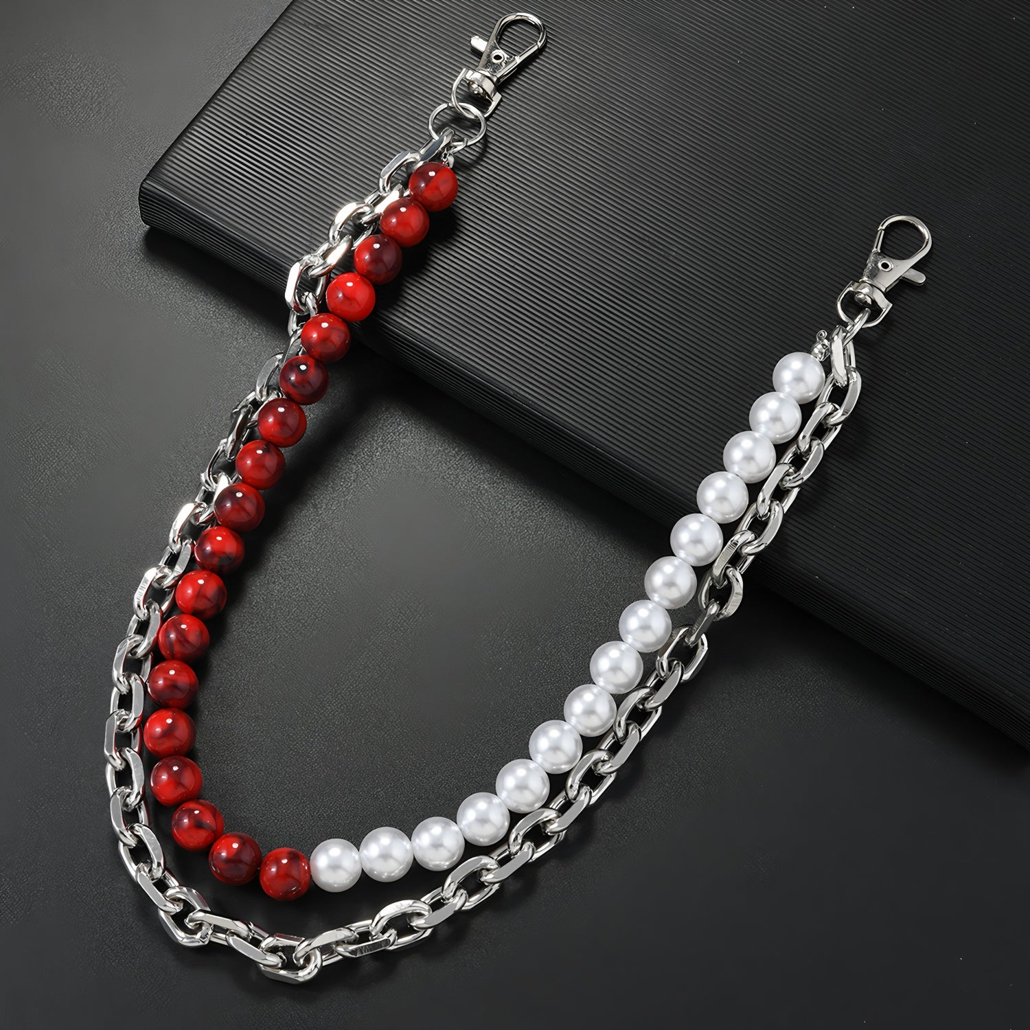 Original handmade beaded pant chain