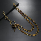 Vintage alloy eagle claw pants chain