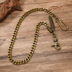 Vintage feather pendant waist chain