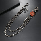 Double gun bullet design metal pants chain