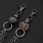 Three-chain thick skull hip-hop waist chain Halloween dark pants chain