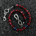 Volcanic stone red waist pendant pants chain