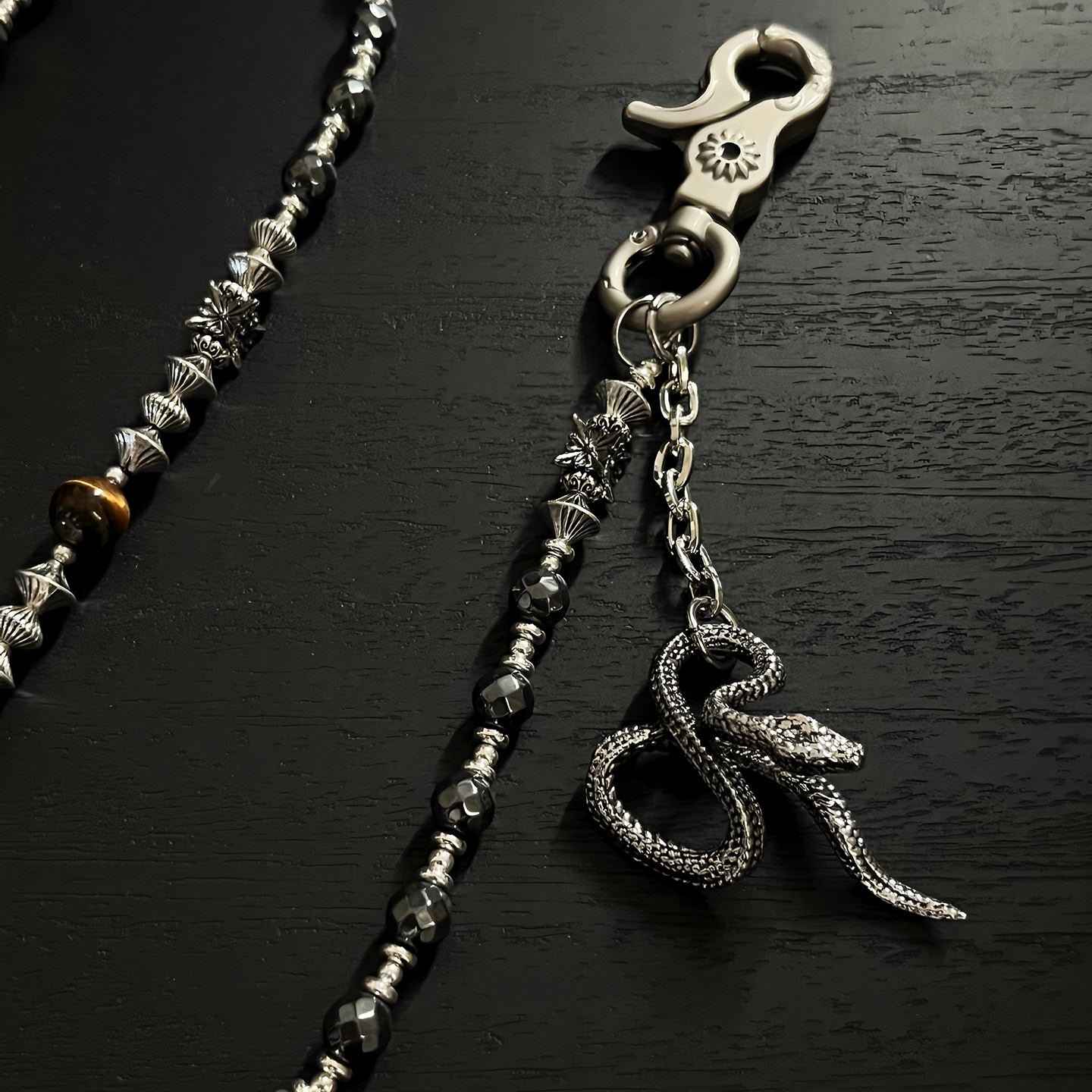 Black Viper Design Pants Chain