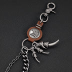 Cowhide Eagle Melon Thick Double-Layer Pants Chain