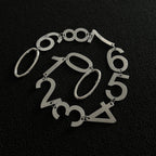 Metal Number Series Pants Chain