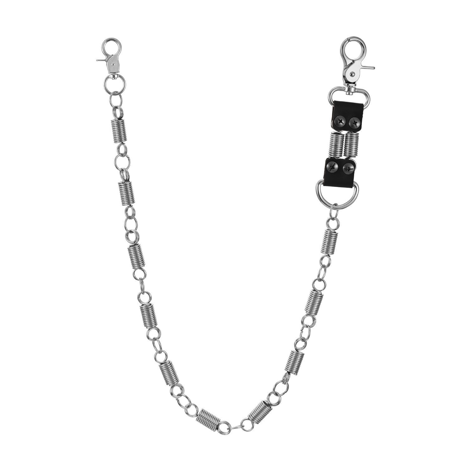 Single layer spring first layer cowhide pants chain