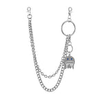 Combinable and detachable DIY keychain pants chain