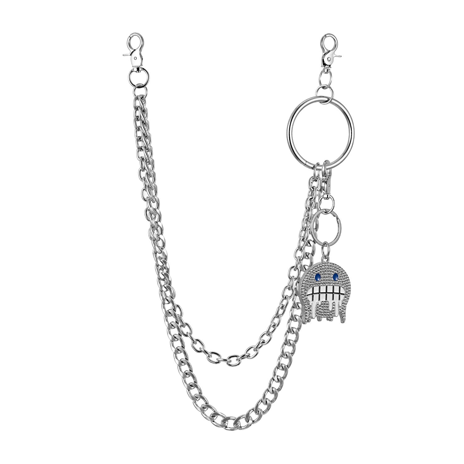 Combinable and detachable DIY keychain pants chain