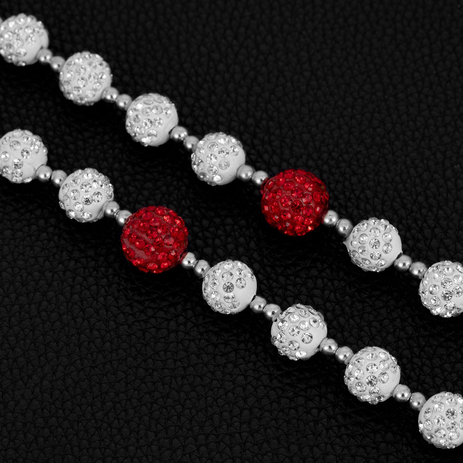 14mm large diamond ball diamond double chain trouser chain