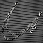 Personalized street hip-hop cross pants chain