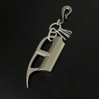 Antique silver high-end keychain trouser chain