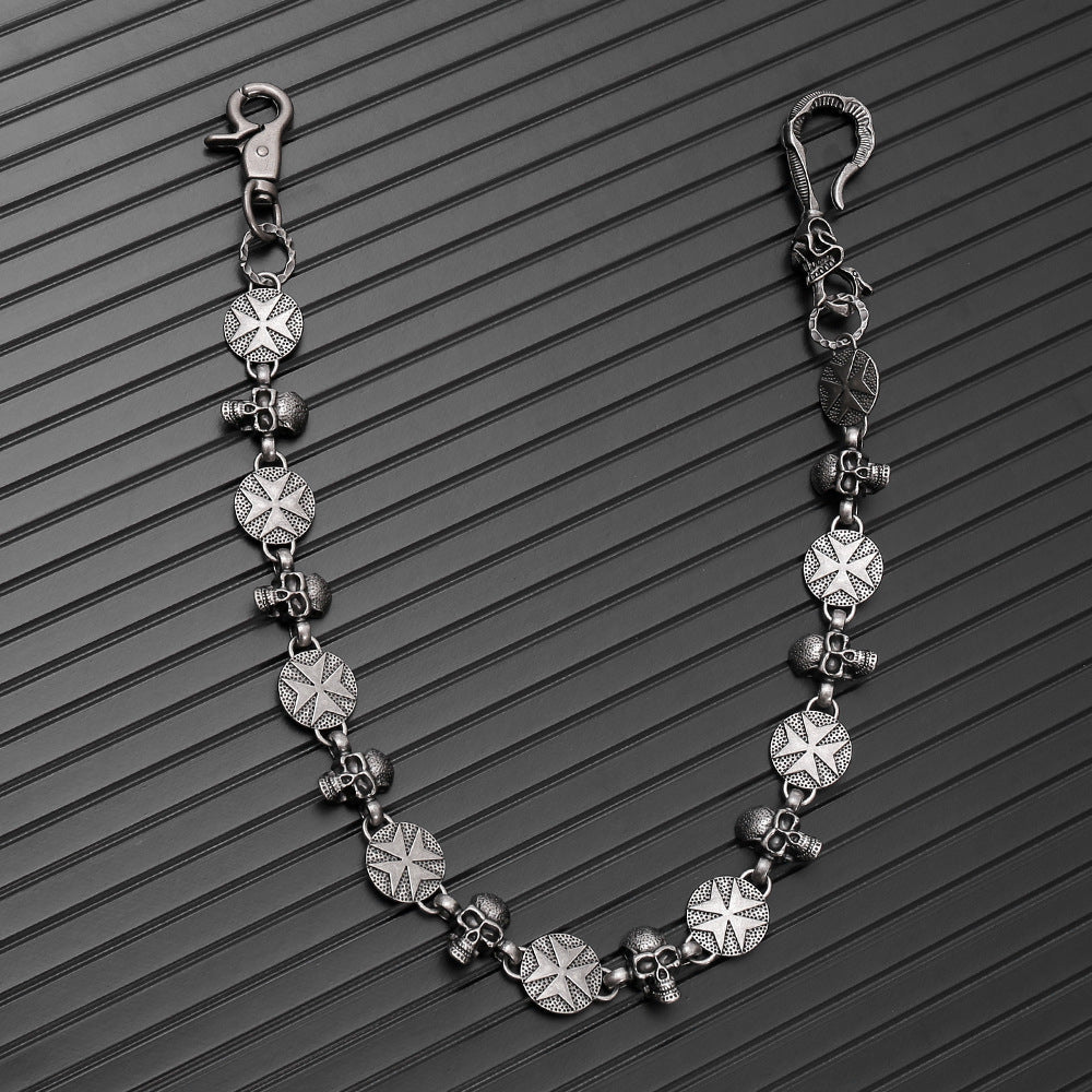 Alloy skull trouser chain hip hop trouser chain