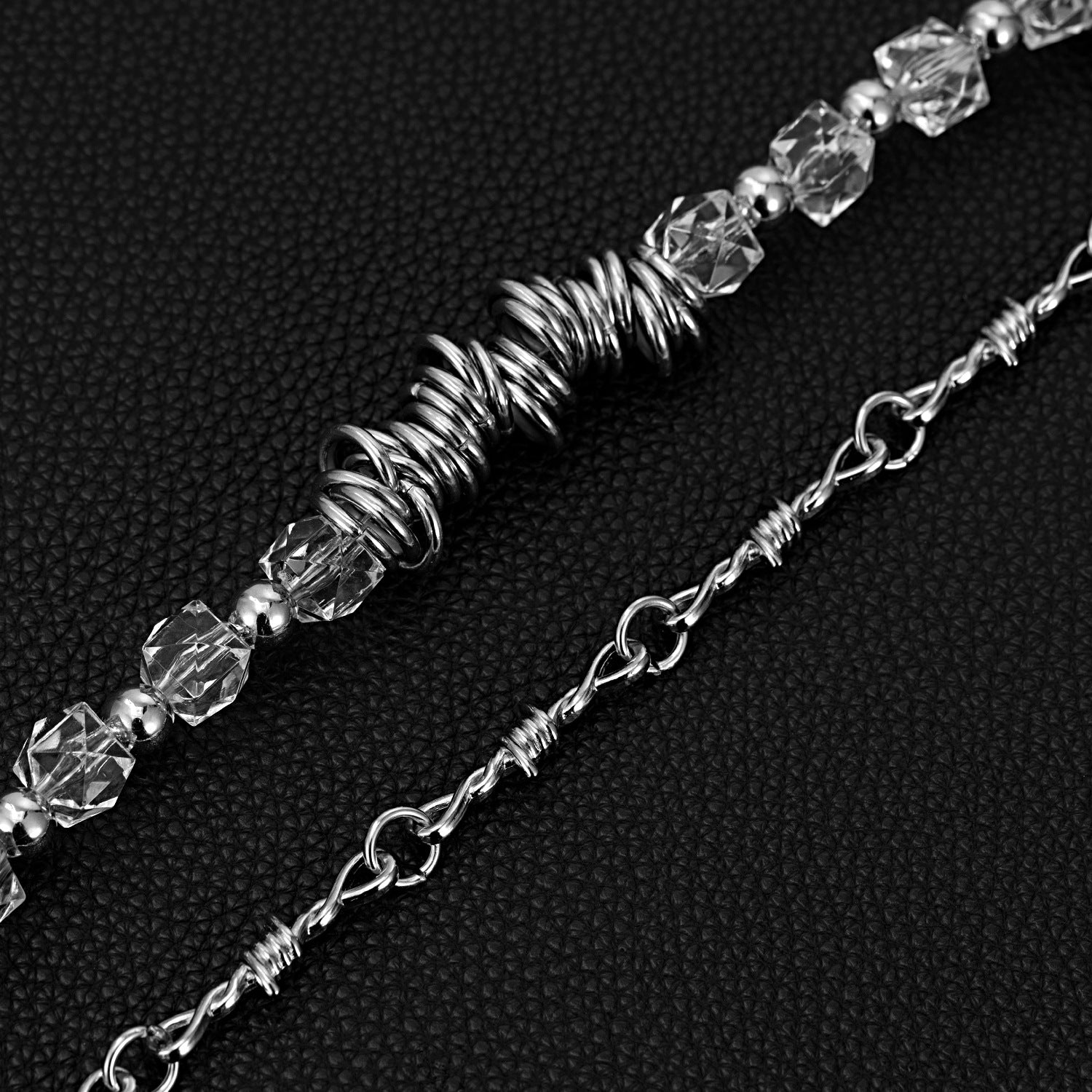 Special-shaped candy thorn double chain pants chain decoration