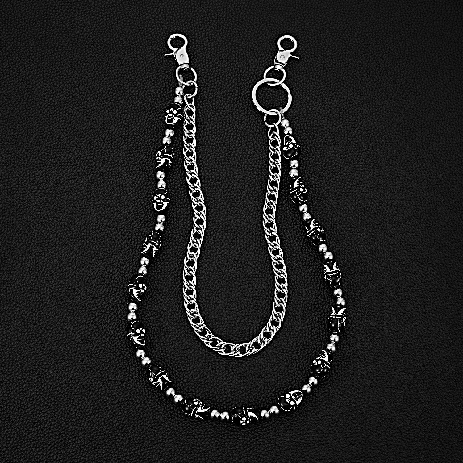 Colorful Lantern Beaded Trendy Hip-Hop Women's Double-Layer Pants Chain