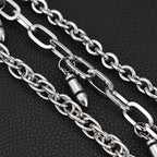 Light luxury three-chain bullet jeans chain