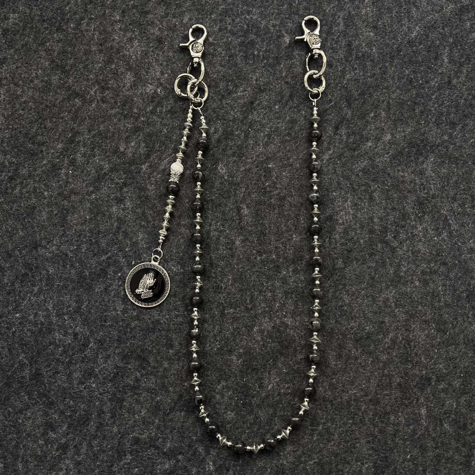 Volcanic stone unique creative accessories pants chain