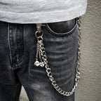 Single chain punk ring decorative waist chain