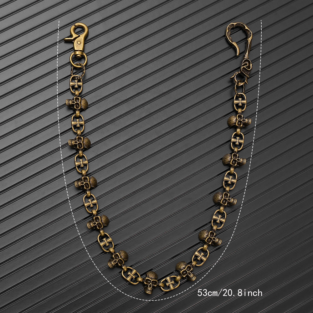 Vintage skull trouser chain Halloween trouser chain