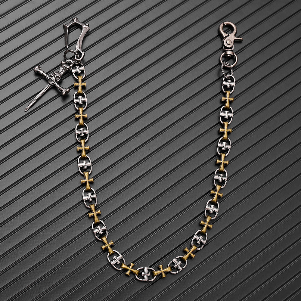 Personalized design cross pants chain