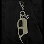 Antique silver high-end keychain trouser chain