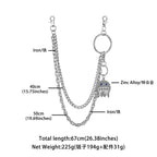 Combinable and detachable DIY keychain pants chain