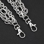 Light luxury three-chain bullet jeans chain