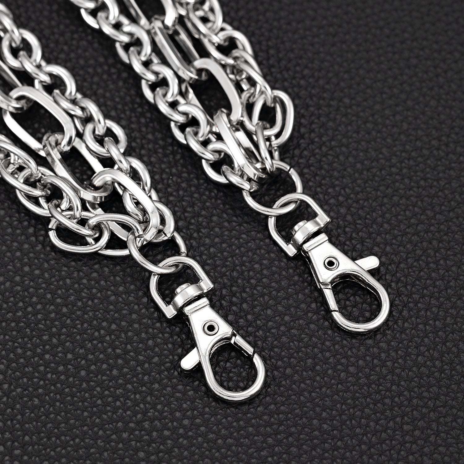 Light luxury three-chain bullet jeans chain