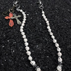 Volcanic Stone Multicolor Cross Pants Chain