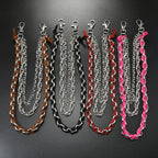 Fashionable and versatile woven multi-layered trouser chain