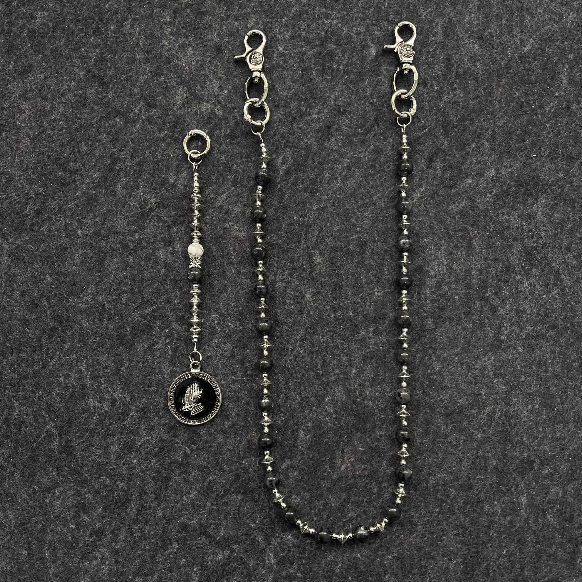 Volcanic stone unique creative accessories pants chain