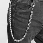 Single chain metal skull trouser chain