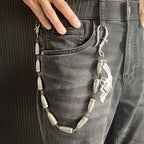 Personalized bullet design trouser chain