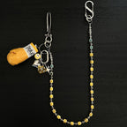 Ceramic cube bead handmade pants chain