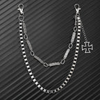 Exclusive design metal double chain waist chain