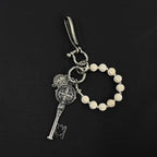 Unique and creative metal volcanic stone trouser chain