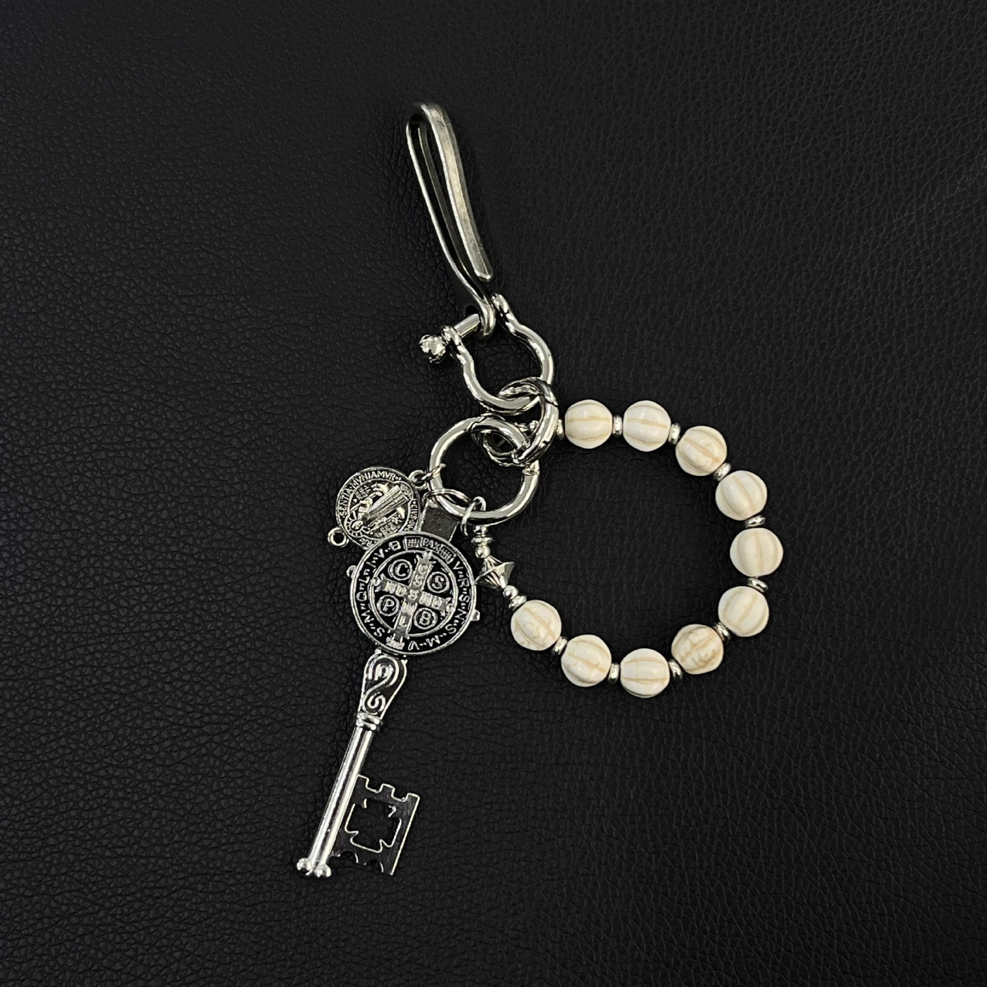 Unique and creative metal volcanic stone trouser chain