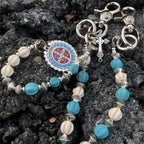 Volcanic stone waist pendant bead pants chain