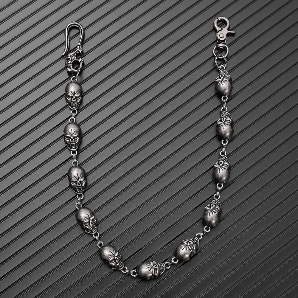 Vintage skull trouser chain