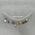 Multi-element jeans waist chain accessories