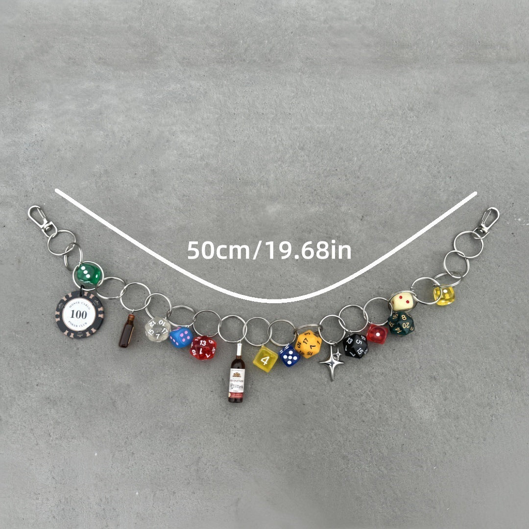 Multi-element jeans waist chain accessories