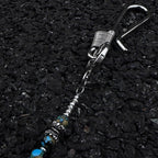 Volcanic stone waist pendant pants chain