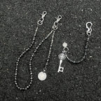 Retro mixed pearl handmade trendy denim waist chain