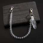 White crystal unique design trouser chain
