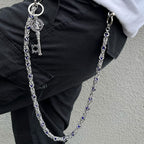Purple-Dragon Bone Bead Pants Chain