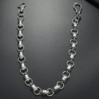 Single chain alloy skull trouser chain