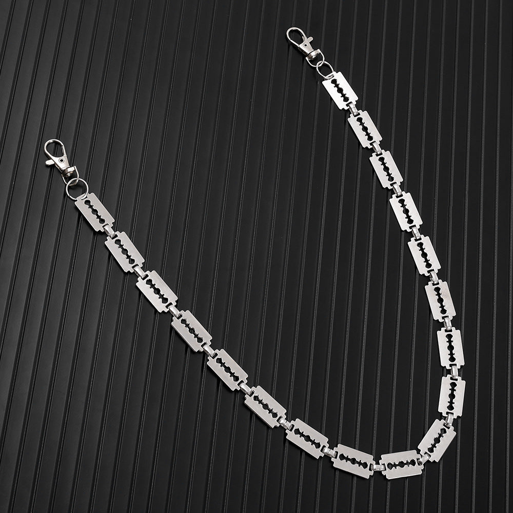 Cold style metal blade trouser chain