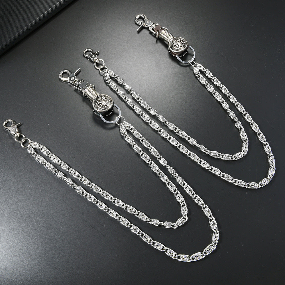 Punk hip-hop leather accessories waist chain