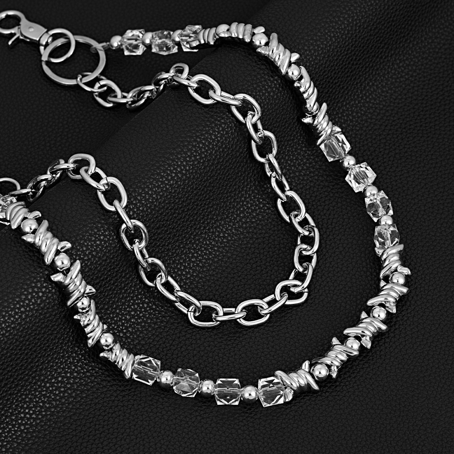 New double chain thorn candy trend hip hop pants chain