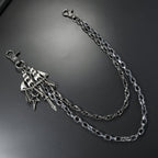 Personalized metal chain multi-layer pants chain